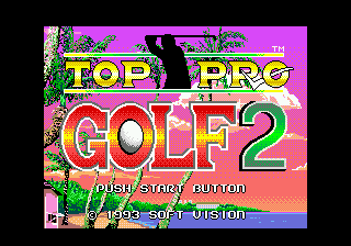 Top Pro Golf 2 (Japan) Title Screen
